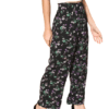 Women Black & Green Floral Printed High-Rise Waist Pleated Regular Trousers (34 SIZE) - Image 4