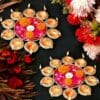 Decorative urli for pooja set of 2 traditional diya - Image 2