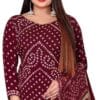 Women Crepe Bandhani Printed Pack of 2 Dress Material - Image 2