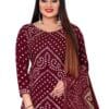 Women Crepe Bandhani Printed Pack of 2 Dress Material - Image 2