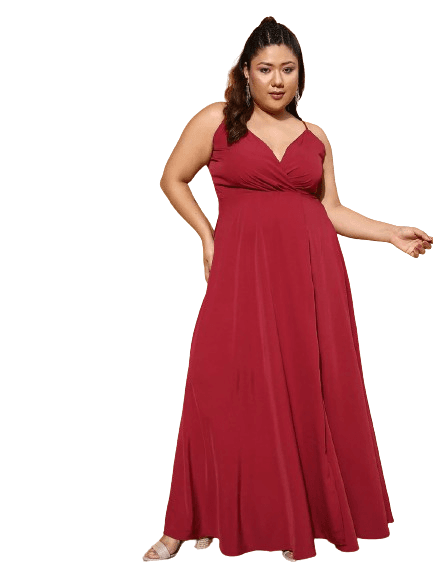 Plus size fit and flare maxi dress best sale