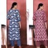 ✨ Timeless Elegance: Women Floral Round Neck Kurta Palazzo Set - Pack of 2 ✨ - Image 3