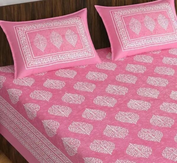 Luxurious Double Bed Bedsheet and Pillow Cover Set - Image 3