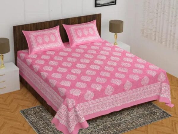 Luxurious Double Bed Bedsheet and Pillow Cover Set