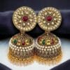 Oxidized Rajwadi Jhumka Earrings for Ethnic Elegance - Image 4