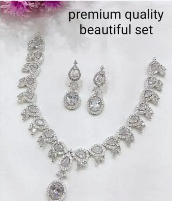 white necklace set