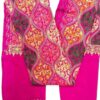 Designer Magenta Kashmiri Embroidery Woolen Shawl for Women - Vintage Collection - Image 3