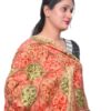 Designer Beige Printed Kashmiri Embroidery Woolen Shawl for Women - Vintage Collection - Image 3