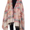 Luxurious Multicolor Embroidered Wool Shawl for Women - Image 2