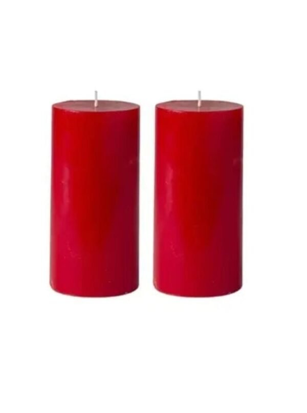 Red Scented Candles Pack of 2 - Image 2