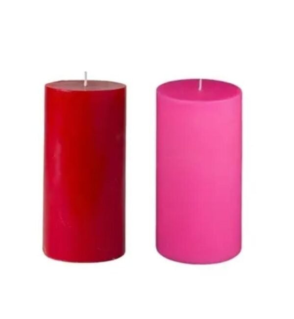 Romantic Duo: Red and Pink Scented Candles Pack of 2
