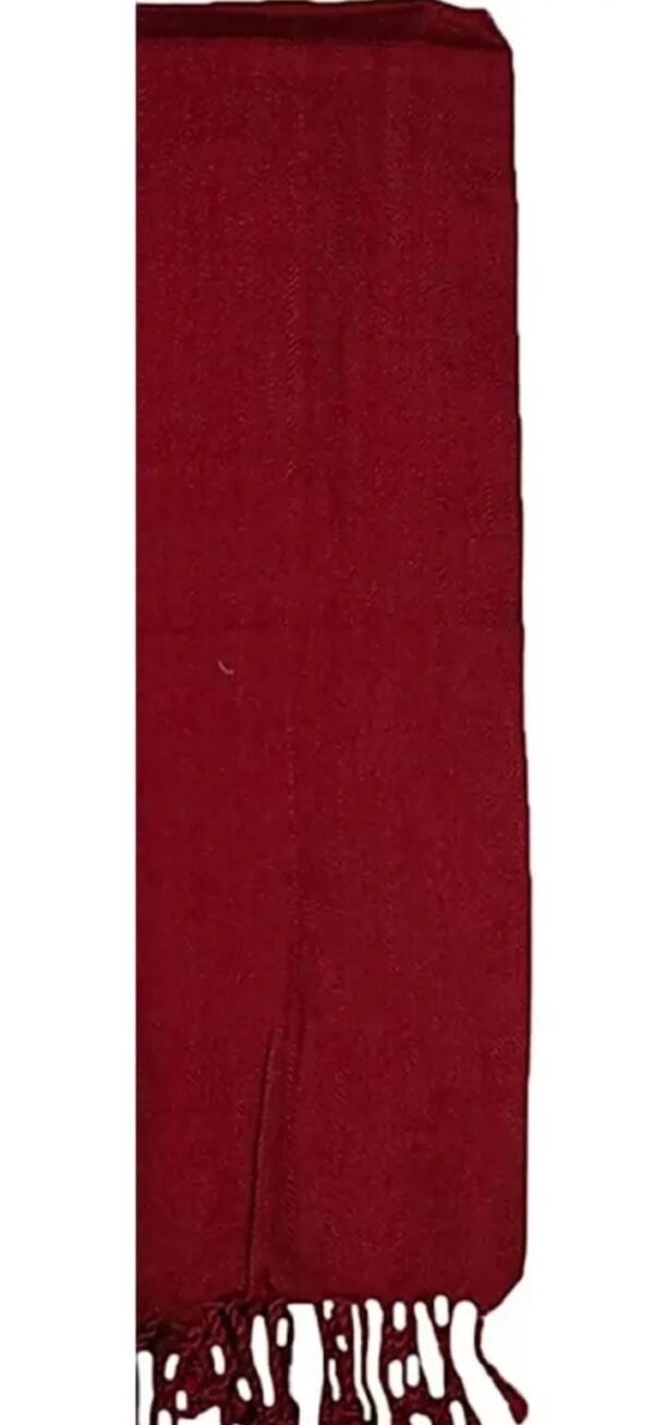 Maroon Kashmir Woolen Suit dupatta
