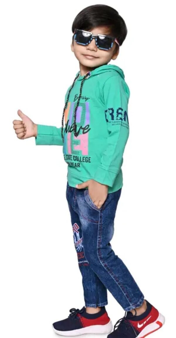 Top & Jeans Set green side