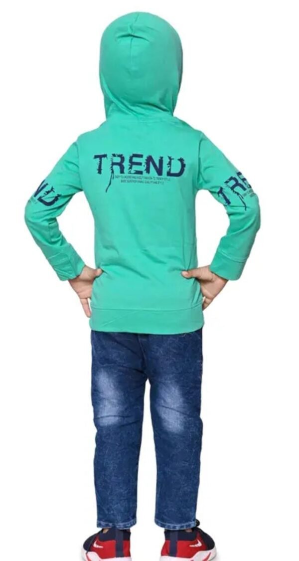 Top & Jeans Set green back