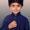 Dark Blue Kurta Payjama close look
